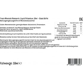 Trace Minerals, Ionic Potassium, 99mg de Potassium, 59ml, Testé en Laboratoire, Sans Gluten, Sans Soja, Végétarien