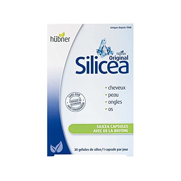 HUBNER - Silicea capsules de Silice avec Biotine - 30