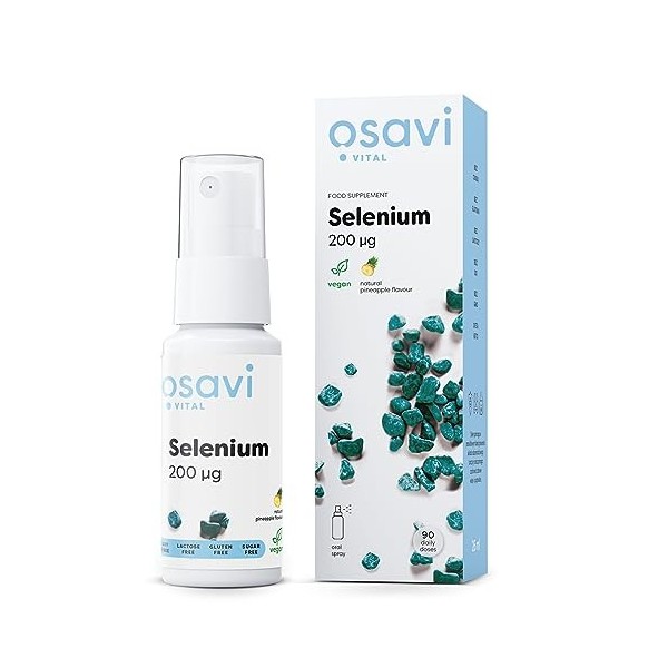 Osavi Selenium Oral Spray, 200mcg Pineapple - 26 ml.