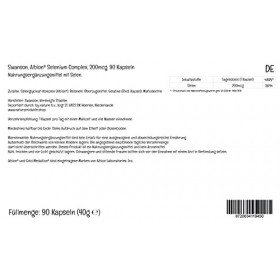 Swanson, Albion Selenium Complex, 200mcg, 90 Capsules, Haute Dosé, Testé en Laboratoire, Sans Soja, Sans Gluten, Sans OGM