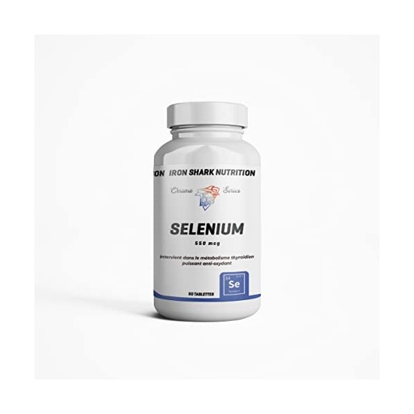 SELENIUM Ironshark Nutrition, fonction thyroïdienne, action antioxydante, favorise une reproduction saine, maintien dune bon