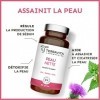 PEAU NETTE | Zinc Bisglycinate 10mg + Bardane + Biotine + Propolis | Action Détox Anti Acné & Points Noirs | Régule la Produc