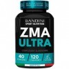 Bandini® ZMA ULTRA | Complexe Zinc Magnésium et Vitamine B6 | Dosage optimal | Facilite la prise de masse et la récupération 