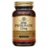 Solgar Zinc Picolinate 22mg - Défenses immunitaires - Zinc hautement assimilable - Nutriment Clé - Complément Alimentaire - F