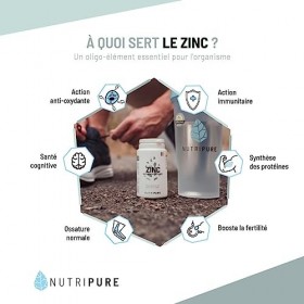 Zinc Bisglycinate 15 mg Haute Qualité ALBION® | Haute Absorption | Antioxydant, Renfort Système Immunitaire, Haute Biodisponi