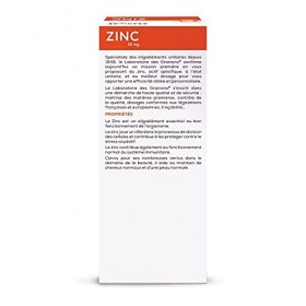GRANIONS| Zinc | Défenses immunitaires & Antioxydant, beauté peau et cheveux | 15mg de Zinc | Marque Française | Programme de