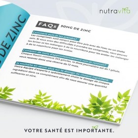 Zinc 15 mg - 365 Comprimés Végétales 12 Mois d’approvisionnement - Complement Alimentaire pour le Maintien dun Système Immun