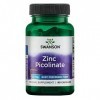 Swanson, Zinc Picolinate Picolinate de Zinc , avec 22mg de Zinc Élémentaire, 60 Capsules, Hautement Dosé, Testé en Laboratoi