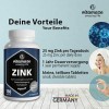 Zinc 25 mg par dose journalière -180 comprimés pour 12 mois - Zinc Complément AIlimentaire Naturel Sans Additif, fabriqué en 