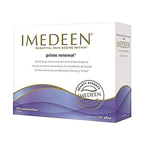 IMEDEEN Complément alimentaire Anti-âge Prime Renewal – ViTea, Complexe Marin, Vitamine C, E et Zinc – Contribue à la formati