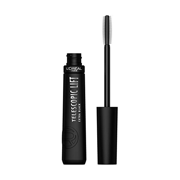 LOréal Paris - Mascara Volume et Longueur +5mm - Sans Paquet - Infusé aux Céramides - Telescopic Lift - Noir
