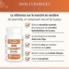 Skin Ceramides - Lipowheat™ - Aide à Améliorer l’État Général de la Peau Éclat, Hydratation, Elasticité, Rides - Contient d