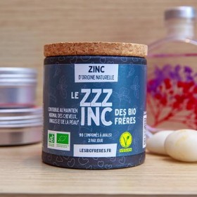 Les Bio Frères – Zinc d’origine naturelle – Extrait de goyave bio – 90 comprimés à avaler – Compléments alimentaires – 3 mois