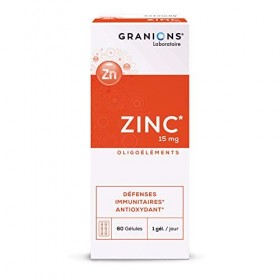 GRANIONS - LOT ZINC 15 mg et 22 VITAMINES, Minéraux, Plantes Immunité - Défenses immunitaires & Antioxydant - 150 µg dIODE 1