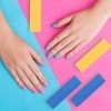 FRCOLOR 10Pcs Éponge Nail Tampon Manucure Ongle Polissage Bloc Rectangulaire Ongles Frottant Bande Salon Nail Art Fichier Tam