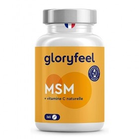 MSM Comprimés 2000mg + Vitamine C Naturelle Acérola , 365 Comprimés, Soutient les Articulations*, Hautement Dosé, Complément