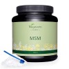 MSM Vegavero® Poudre | 1 Kg de Soufre Organique Pur à 99,9% | Sans Additifs & VEGAN | Méthylsulfonylméthane | Testé en Labora