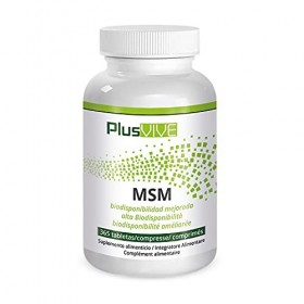 Plusvive - 365 gélules de MSM avec matrice de biodisponibilité, 1 000 mg 