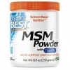 Doctors Best, MSM Powder, avec OptiMSM, 250g de Poudre végétalienne, Testé en Laboratoire, Sans Gluten, Sans Soja, Végétarie