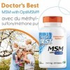 Doctors Best, MSM, avec OptiMSM, 1.500 mg, 120 Comprimés végétaliens, Hautement Dosé, Testé en Laboratoire, Sans Soja, Sans 