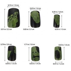 FRCOLOR 48 PIÈCES Manucure Artificielle Nail Salon De Manucure Faux Ongles Nail DIY Accessoires