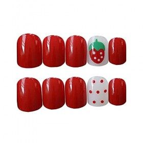 Chtom Niña Portant Une Fausse Couche de Film de Film de ongle de broyage de broyage Ballerine Ballerine French Colle Color :