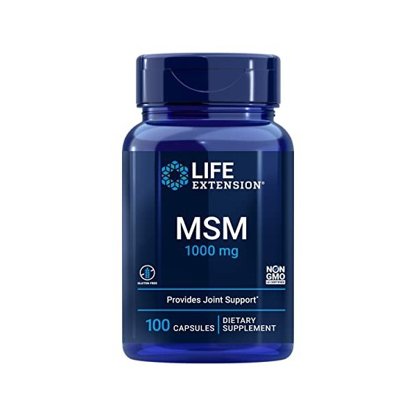 Life Extension, MSM, 1000 mg, 100 Capsules