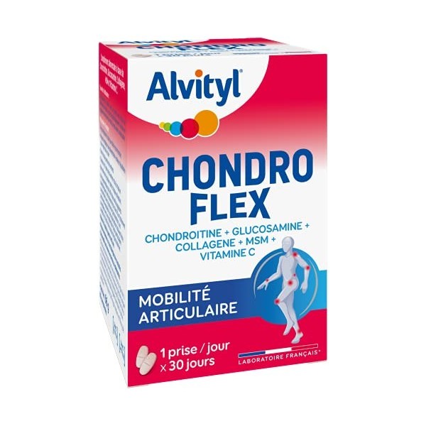 Alvityl - Chondroflex - 5 éléments essentiels - Mobilité articulaire - 30 jours de prise renouvelable