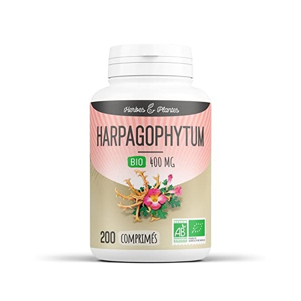 Herbes Et Plantes Harpagophytum Bio 200 Comprimés 400 mg
