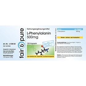 Fair & Pure® - L-Phénylalanine 500mg - végan - 120 gélules