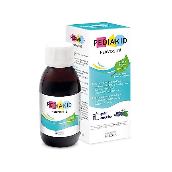 PEDIAKID - Complément Alimentaire Naturel Pediakid Nervosité - Formule Exclusive au Sirop dAgave - Favorise lApaisement - R
