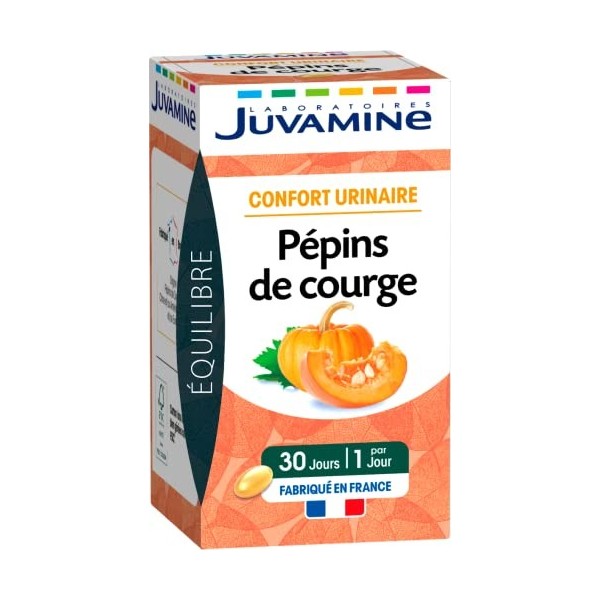 JUVAMINE - Confort Urinaire - Pépins de Courge - 30 Capsules