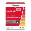 Vitavea - MultiVit BOOST - Complément Alimentaire Energie - Stimulant, Effet coup de fouet - Caféine, Guarana, Vitamine C, M