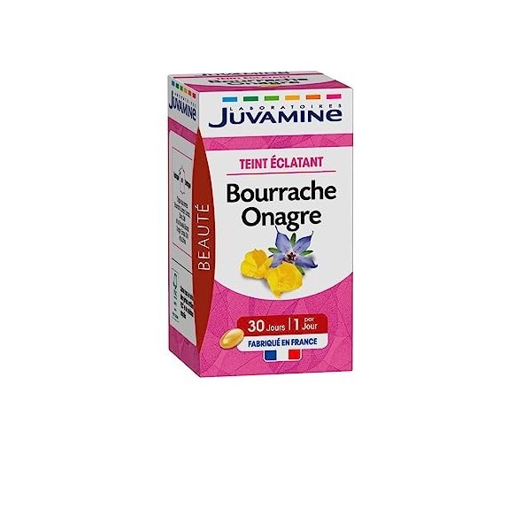 JUVAMINE - Teint Eclatant Bourrache Onagre - 30 Capsules