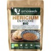 Hericium Lion’s mane en Poudre Bio 150G | Slovénie | Concentration, Mémoire, Détente, Antioxydant | Qualité Supérieure