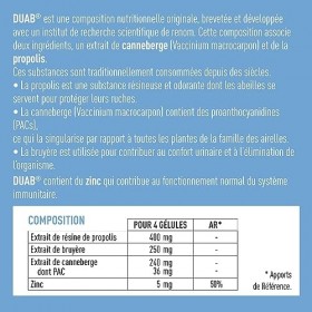 GRANIONS| Duab | Inconfort urinaire et Bien-Être Féminin | Canneberge, Propolis, Zinc | Formule Brevetée | Marque Française |