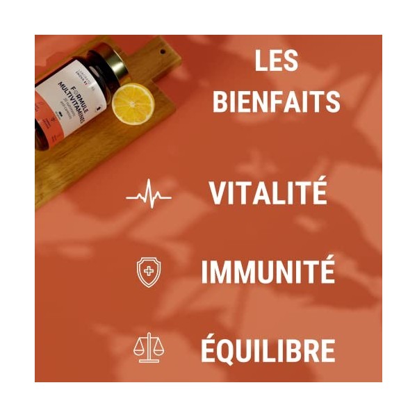 FORMULE MULTIVITAMINES et Minéraux 30 Nutriments | Vitamine A B C D E K, Quercetine, Magnesium, Zinc, Coenzyme Q10, Selenium 