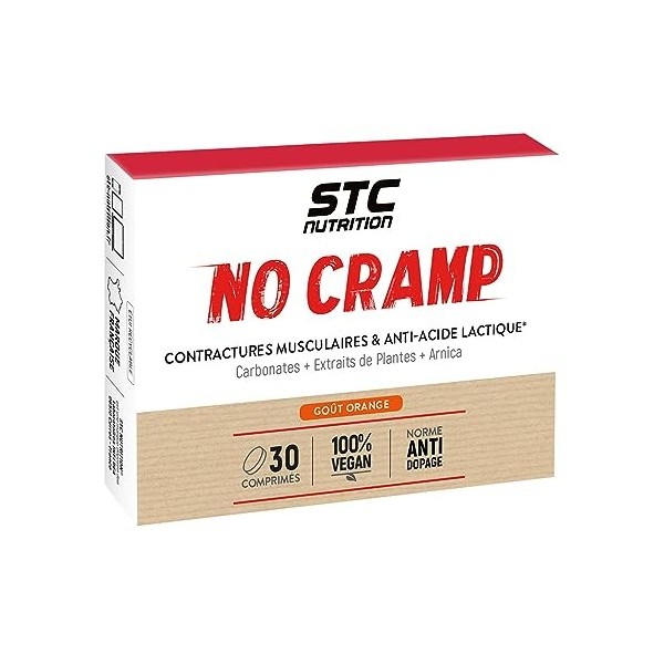 STC NUTRITION - No Cramp - Favorise la contraction musculaire - Anti-crampes & anti-acide lactique - Aide à lutter contre la 