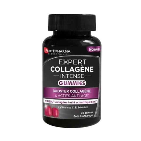 Forté Pharma - Expert Collagène Intense Gummies | Complément Alimentaire Anti-âge contre les signes de Vieillissement | Colla