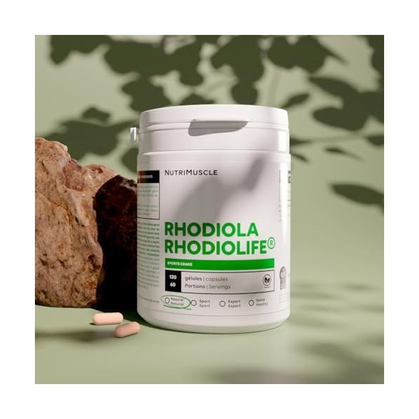 Rhodiola Rhodiolife® Bio | Lutter contre le stress - Améliore performances physiques et mentales - Favorise le bien-être | Nu