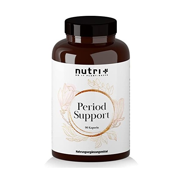 Period Support 90 capsules - Complément alimentaire pour les règles et la menstruation - Nutri + vitamines féminines végétale