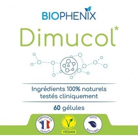 Biophénix Dimucol 60 gélules - Complément alimentaire 100% naturel testé cliniquement - Oleuropéine - Régule le cholestérol