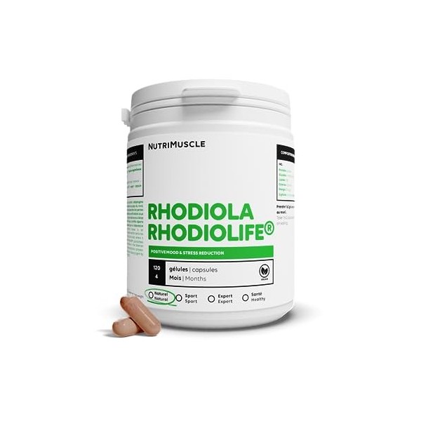 Rhodiola Rhodiolife® Bio | Lutter contre le stress - Améliore performances physiques et mentales - Favorise le bien-être | Nu