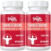 Turkesterone Complément Alimentaire- 1200 mg dextrait de Ajuga Turkestanica Standardisé à 20% de Turkesterone, Dosage élevé,