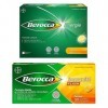 Berocca® Immunité Flash Sélénium, Fer + Berocca® Energie Orange - Multivitamines et Minéraux - Vitamine C et D - Zinc - Compl