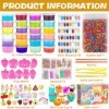 Purpledi Kit de Slime pour Enfant, Bricolage de Fabrication de Slime et Mastic avec 24 Couleurs Crystal Slime,Kit de Fabricat