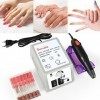 SunJas Ponceuse à Ongles Électrique Professionnelle Manucure Machine Ongles Electrique Kit Complet Ponceuse Électrique Profes