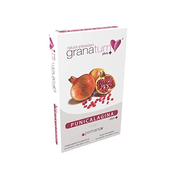 Granatum Plus | Punicalagine Plus | Pomanox | Extrait de grenade | Grenade gélules | Polyphénols naturels| Complément aliment