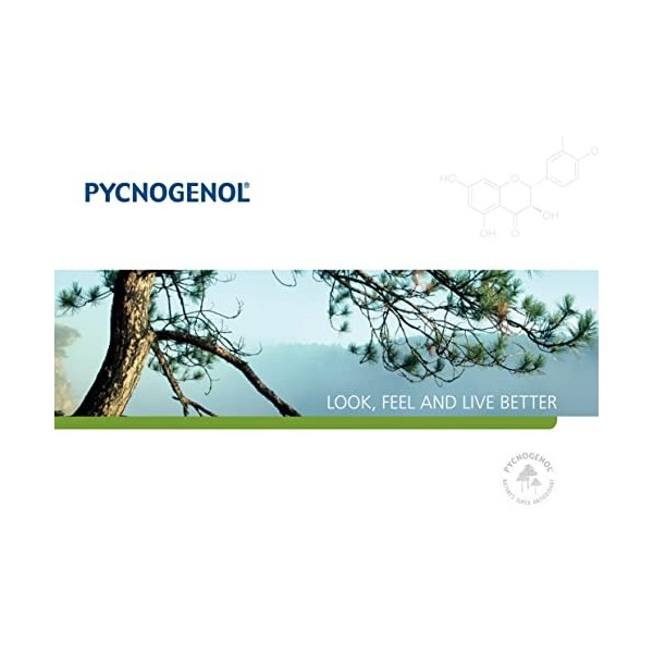 PYCNOGENOL® 90 gélules végétales de 200 mg SUPER ANTIOXYDANT-testé en laboratoire Horphag Research Suisse , sans allergènes.