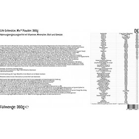 Life Extension, Poudre Multivitaminée, avec Stévia et Arôme dOrange, 360g, Testé en Laboratoire, Sans Gluten, Sans Soja, San